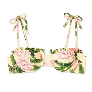 Agua Bendita x Target Women's Peony Botanical Print Underwire Bikini Top